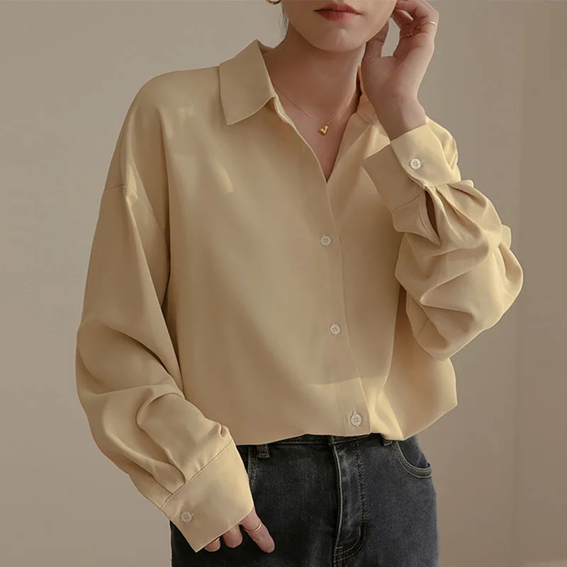 Blusas Mujer De Moda 2022 Loose Long Sleeve Top Shirt Fashion Women Clothing Chiffon Blouse V-Neck Spliced Solid Simple Office
Blusas Mujer De Moda 2022 Loose Long Sleeve Top Shirt Fashion Women Clothing Chiffon Blouse V-Neck Spliced Solid Simple Office