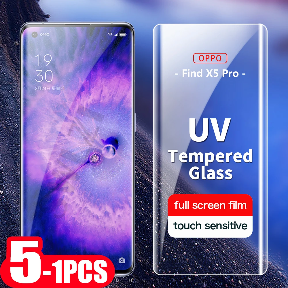 5-1Pcs full cover For OPPO Find X5 X3 X2 pro UV Tempered glass phone screen protector Find X protective Film UV Glass Smartphone
5-1Pcs full cover For OPPO Find X5 X3 X2 pro UV Tempered glass phone screen protector Find X protective Film UV Glass Smartphone