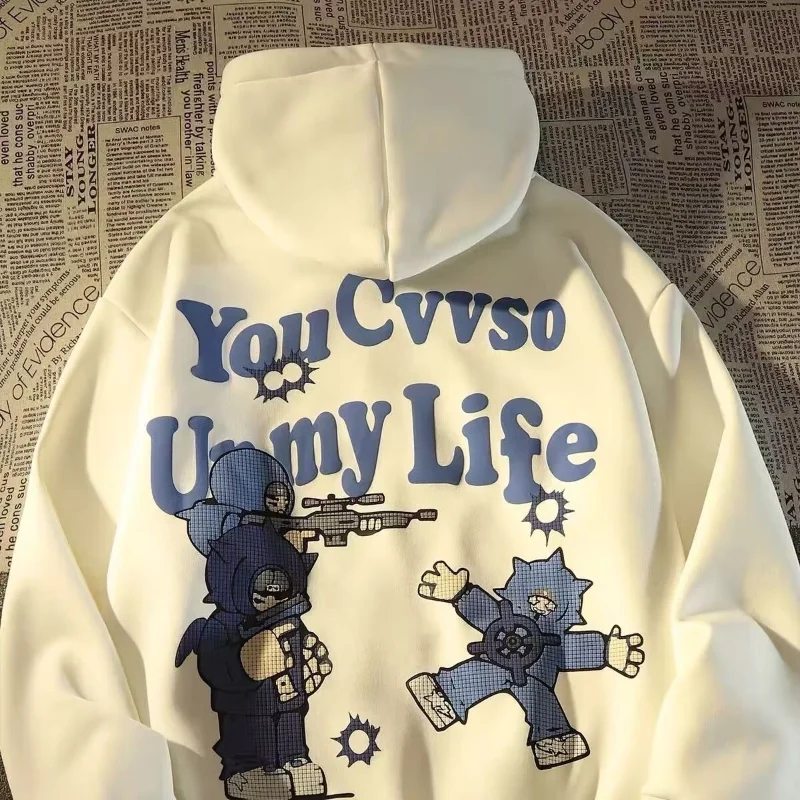Hip Hop Hoodies Pullover Hoodies for Men and Women American Retro Autumn and Winter Ins High Street Vibe Style Couple Plush Coat
Hip Hop Hoodies Pullover Hoodies for Men and Women American Retro Autumn and Winter Ins High Street Vibe Style Couple Plush Coat