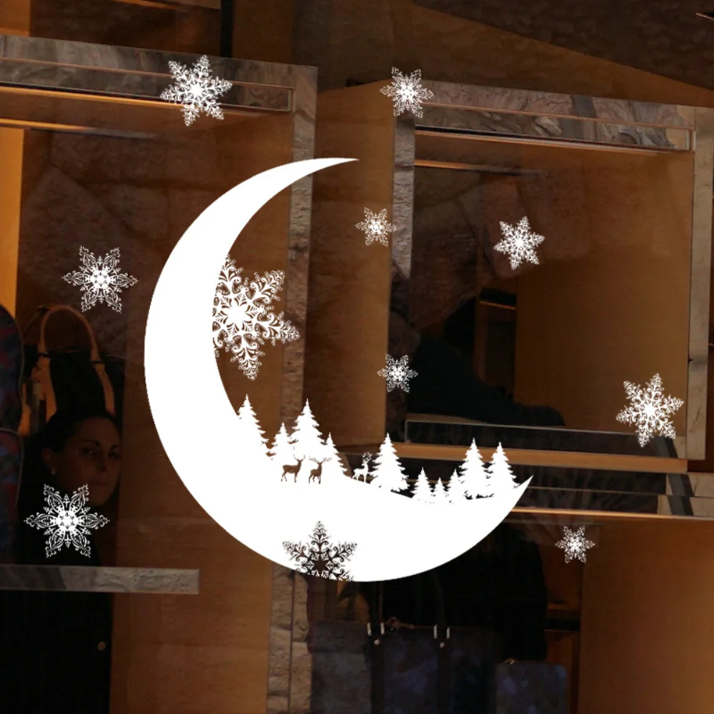 DIY Snow Moon Window Glass Wall Stickers PVC Art Wall Decals Adhesive Wallpaper New Year Christmas Home Decor Waterproof Sticker
DIY Snow Moon Window Glass Wall Stickers PVC Art Wall Decals Adhesive Wallpaper New Year Christmas Home Decor Waterproof Sticker