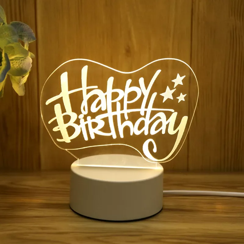 3D Lamp Happy Birthday Party Decoration Kids Gift Unicorn Party LED Night Lights Baby Shower Decoration Home Wedding Decoration
3D Lamp Happy Birthday Party Decoration Kids Gift Unicorn Party LED Night Lights Baby Shower Decoration Home Wedding Decoration