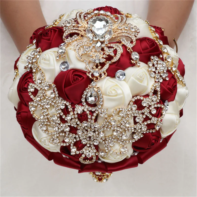 VOHSIAHPO Wedding Luxury Bouquet Bridesmaid Rose Diamond Brooch Bouquet Artificial Flower Gift Girls Wedding Accessories
VOHSIAHPO Wedding Luxury Bouquet Bridesmaid Rose Diamond Brooch Bouquet Artificial Flower Gift Girls Wedding Accessories
