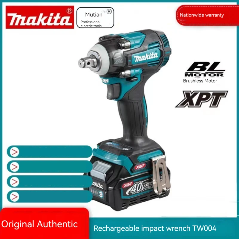 Makita rechargeable cordless XGT Brushless TW004GZ 18V Max Li-ion Impact Wrench screwdriver High torsion power dripower drill
Makita rechargeable cordless XGT Brushless TW004GZ 18V Max Li-ion Impact Wrench screwdriver High torsion power dripower drill