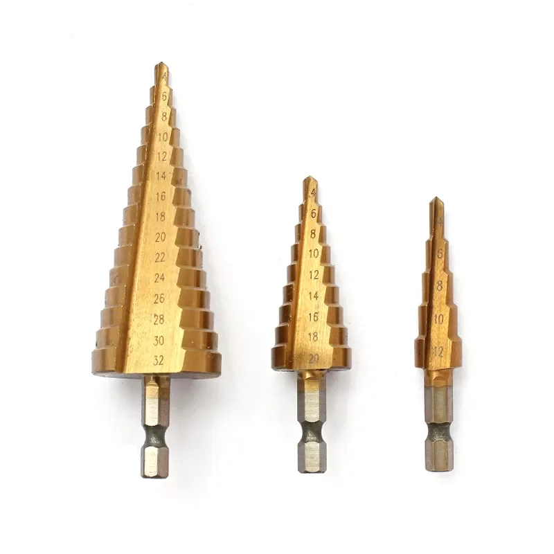 Hexagon Handle Spiral Stepped Drill Pagoda Drill Bit Hole Multi-purpose Reamer Plate Iron Aluminum PlateDrilling 12mm 
Hexagon Handle Spiral Stepped Drill Pagoda Drill Bit Hole Multi-purpose Reamer Plate Iron Aluminum PlateDrilling 12mm