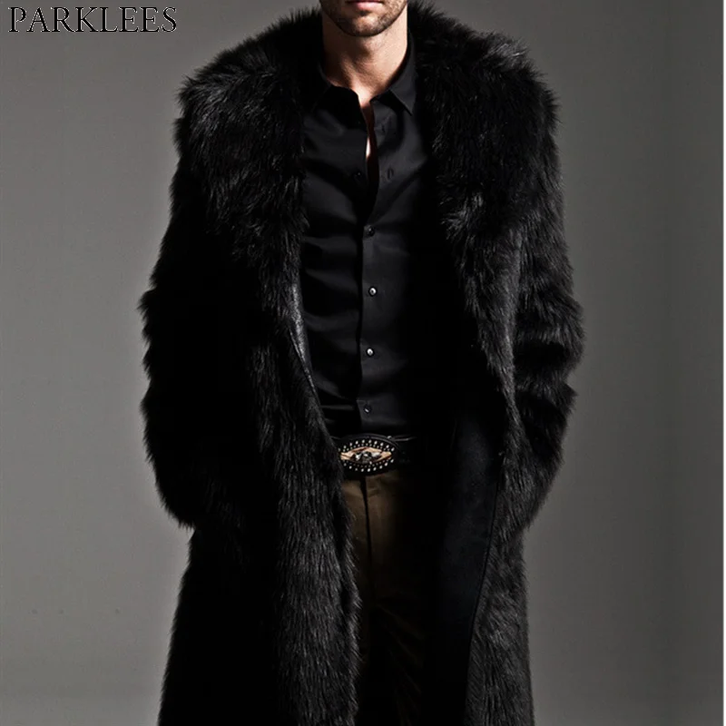 Fasion Black Faux Fur Jacket Men 2018 Winter Brand New Faux Leater Lon Parka Warm Overcoat Male Luxury Fur Punk Outwear 3XL
Fasion Black Faux Fur Jacket Men 2018 Winter Brand New Faux Leater Lon Parka Warm Overcoat Male Luxury Fur Punk Outwear 3XL