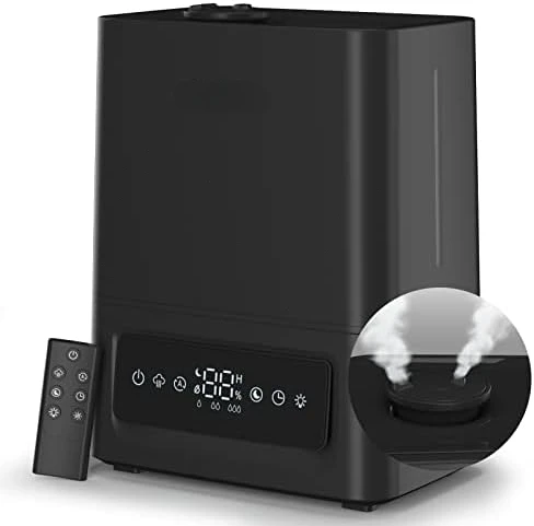 6L Humidifiers for Bedroom Home, Dual Cool Mist Humidifiers with Led Display and Remote Control, Essential Oil Diffuser, Last Up
6L Humidifiers for Bedroom Home, Dual Cool Mist Humidifiers with Led Display and Remote Control, Essential Oil Diffuser, Last Up