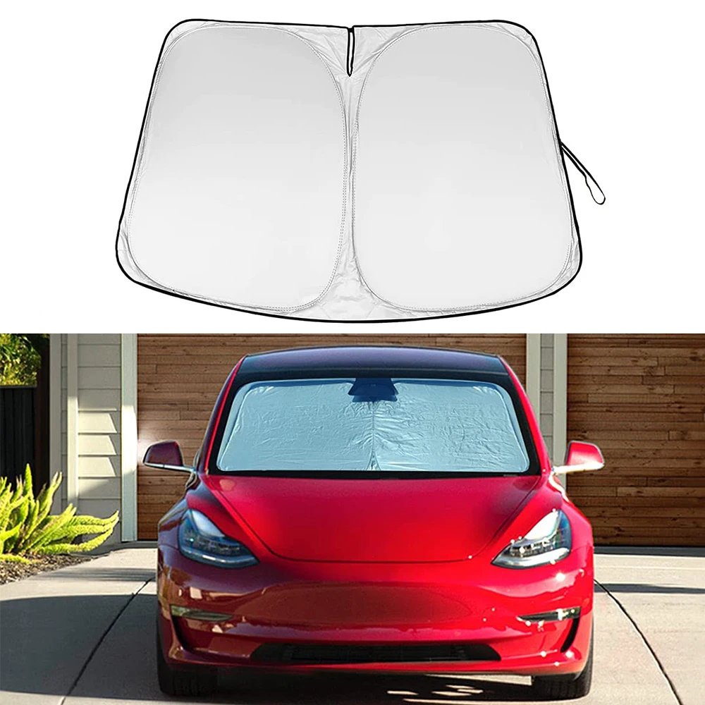 Car Windshield Sun Shade Blocks UV Rays Protector Foldable Sunshade Parasol Auto Accessories For Tesla Model Y Model 3 2017-2022
Car Windshield Sun Shade Blocks UV Rays Protector Foldable Sunshade Parasol Auto Accessories For Tesla Model Y Model 3 2017-2022