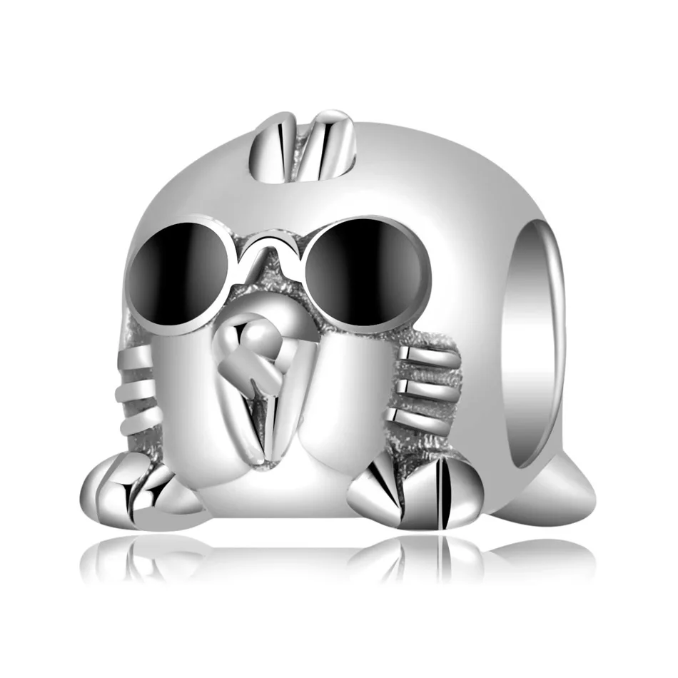 Authentic 925 Sterling Silver Charm Animal Cute Mole Sunglasses Bead for Women Bracelet & Necklace Lady Girl DIY Jewelry
Authentic 925 Sterling Silver Charm Animal Cute Mole Sunglasses Bead for Women Bracelet & Necklace Lady Girl DIY Jewelry