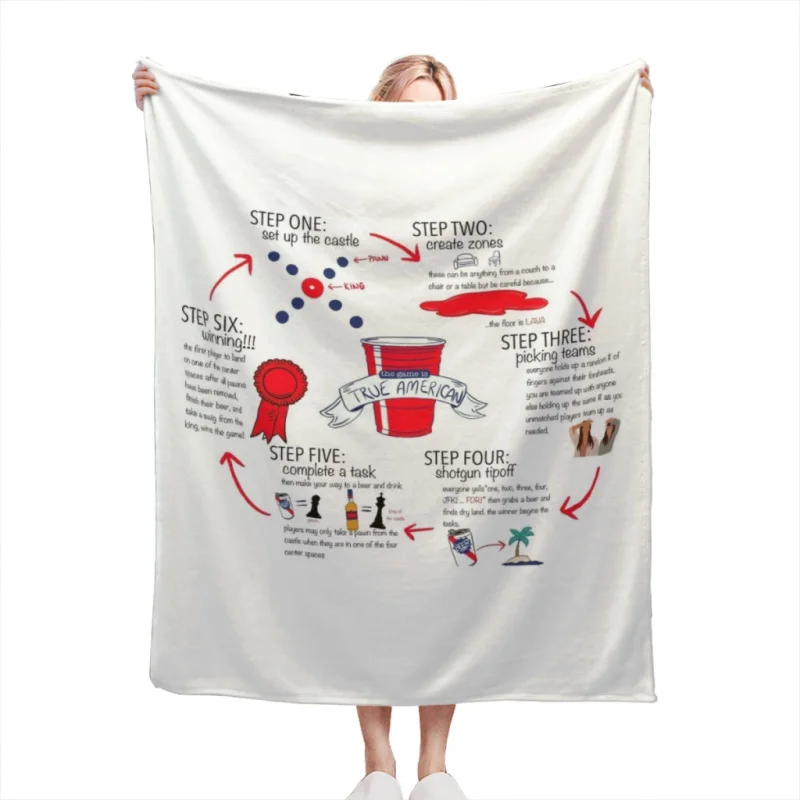 True American Rules Throw Blanket Soft Velvet Blanket Camping Bedding Blanket Cold Cinema or Travel
True American Rules Throw Blanket Soft Velvet Blanket Camping Bedding Blanket Cold Cinema or Travel