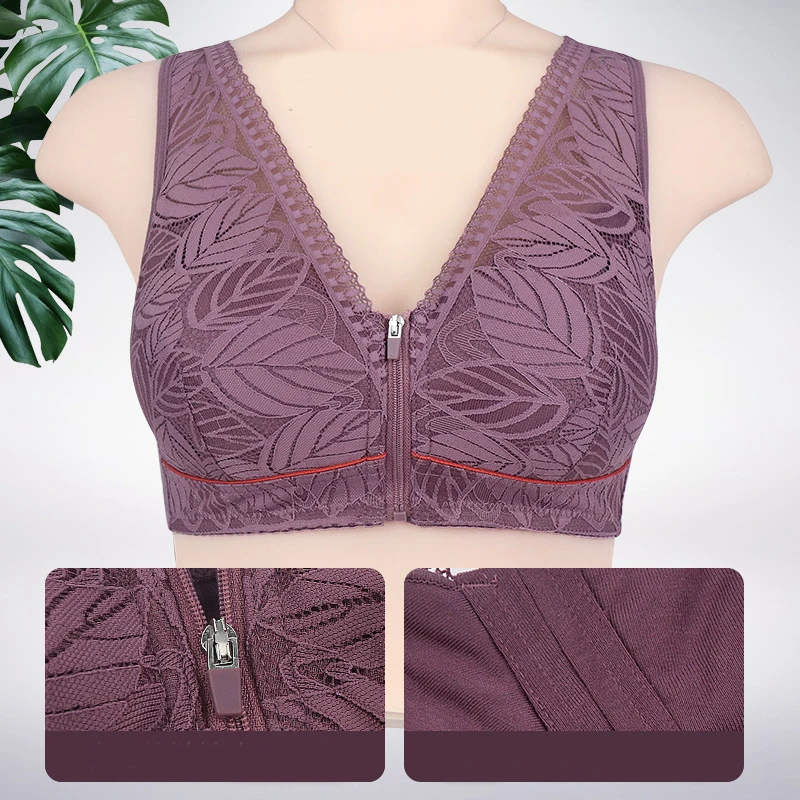 36-52 Large Women Front zipper Bra Plus Size Closure Bralette Top Wireless Large Underwear Lingerie Thin middle-aged women's Bra
36-52 Large Women Front zipper Bra Plus Size Closure Bralette Top Wireless Large Underwear Lingerie Thin middle-aged women's Bra