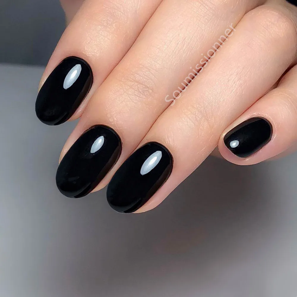 24Pcs Shiny Black Short Oval False Nail Reusable Artificial Press On Fake Nails DIY Full Cover Finger Tip Manicure Tool
24Pcs Shiny Black Short Oval False Nail Reusable Artificial Press On Fake Nails DIY Full Cover Finger Tip Manicure Tool