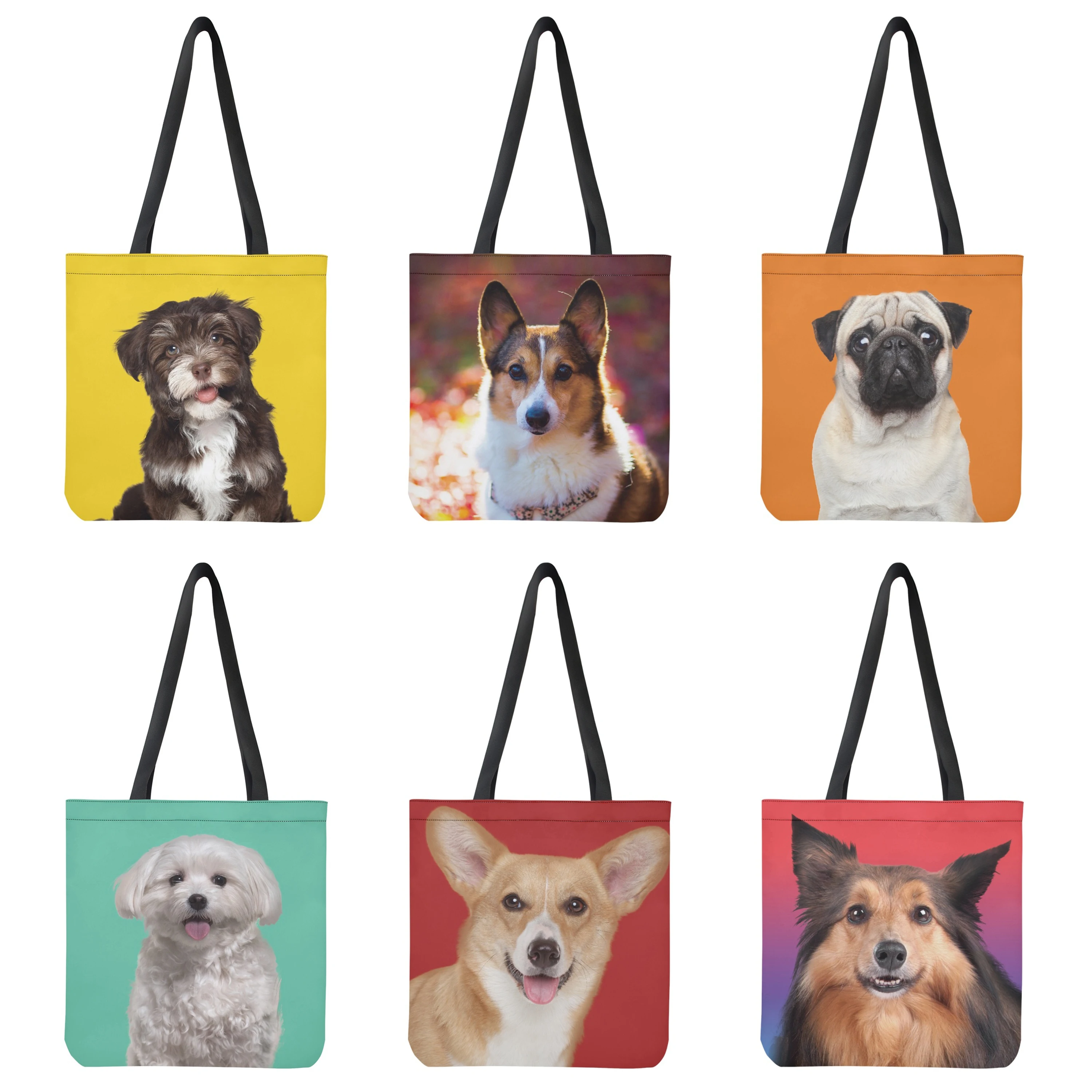 FORUDESIGNS Corgi/Jingba/Pomeranian Print Tote Bag For Women Cute Casual Shoulder Handbags Large Capacity Reusable Shopping Bags
FORUDESIGNS Corgi/Jingba/Pomeranian Print Tote Bag For Women Cute Casual Shoulder Handbags Large Capacity Reusable Shopping Bags