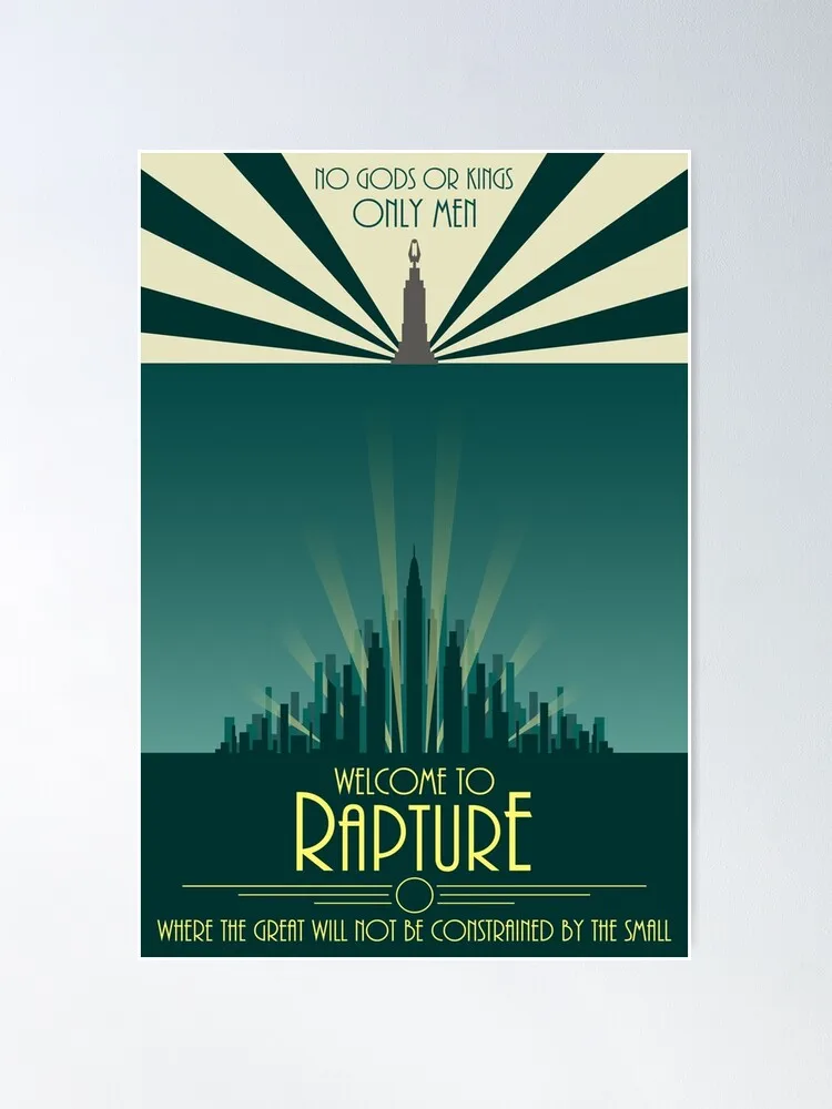 Bioshock: Добро пожаловать в Rapture #2 (минималистичный) постер, печатные холщовые постеры, настенное искусство, Декор для дома и офиса
Bioshock: Добро пожаловать в Rapture #2 (минималистичный) постер, печатные холщовые постеры, настенное искусство, Декор для дома и офиса