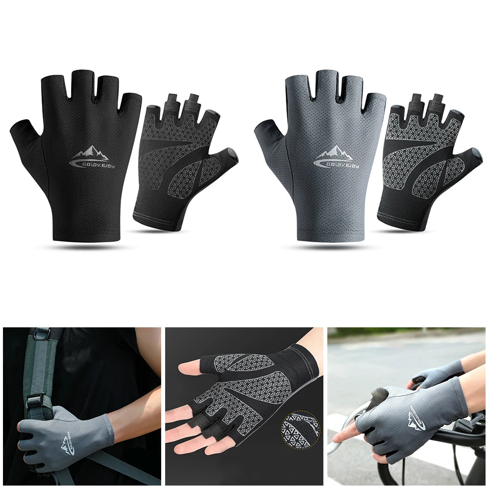 1Pair Half Finger Cycling Gloves Bike Bicycle Fishing Fingerless Ice Silk Gloves Outdoor Sports Cycling Camping Hiking Gloves
1Pair Half Finger Cycling Gloves Bike Bicycle Fishing Fingerless Ice Silk Gloves Outdoor Sports Cycling Camping Hiking Gloves