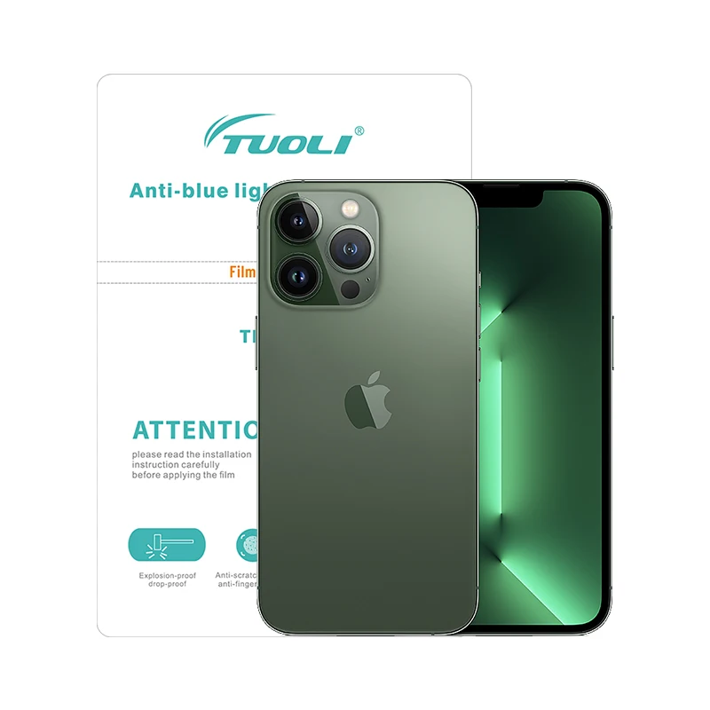 

TUOLI Anti Blue Hydrogel Film 50pcs Flexible for IPHONE Samsung Protective Watch Screen Protector for TL-168 Cutting Machine