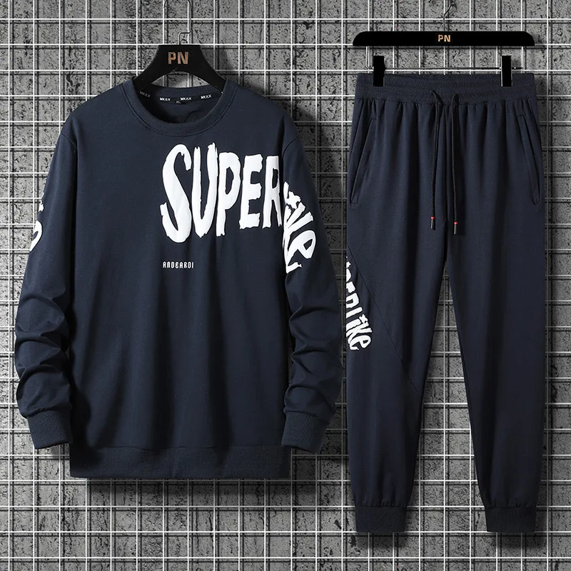 2022 Autumn Spring Black Grey Tracksuits For Men's Sport Set Hoodies + SweatPants Sportswear Brand Sporting Suit Track
2022 Autumn Spring Black Grey Tracksuits For Men's Sport Set Hoodies + SweatPants Sportswear Brand Sporting Suit Track