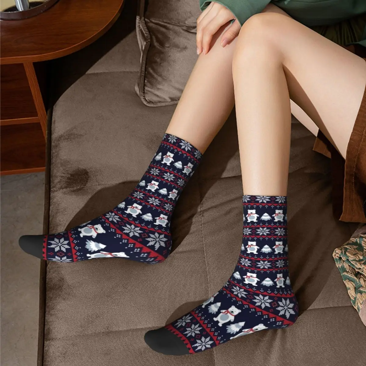 Christmas Winter Bear Socks Cartoon Adorable Animal Quality Premium Mid Stockings Large Chemical Fiber Unisex Hiking Socks
Christmas Winter Bear Socks Cartoon Adorable Animal Quality Premium Mid Stockings Large Chemical Fiber Unisex Hiking Socks