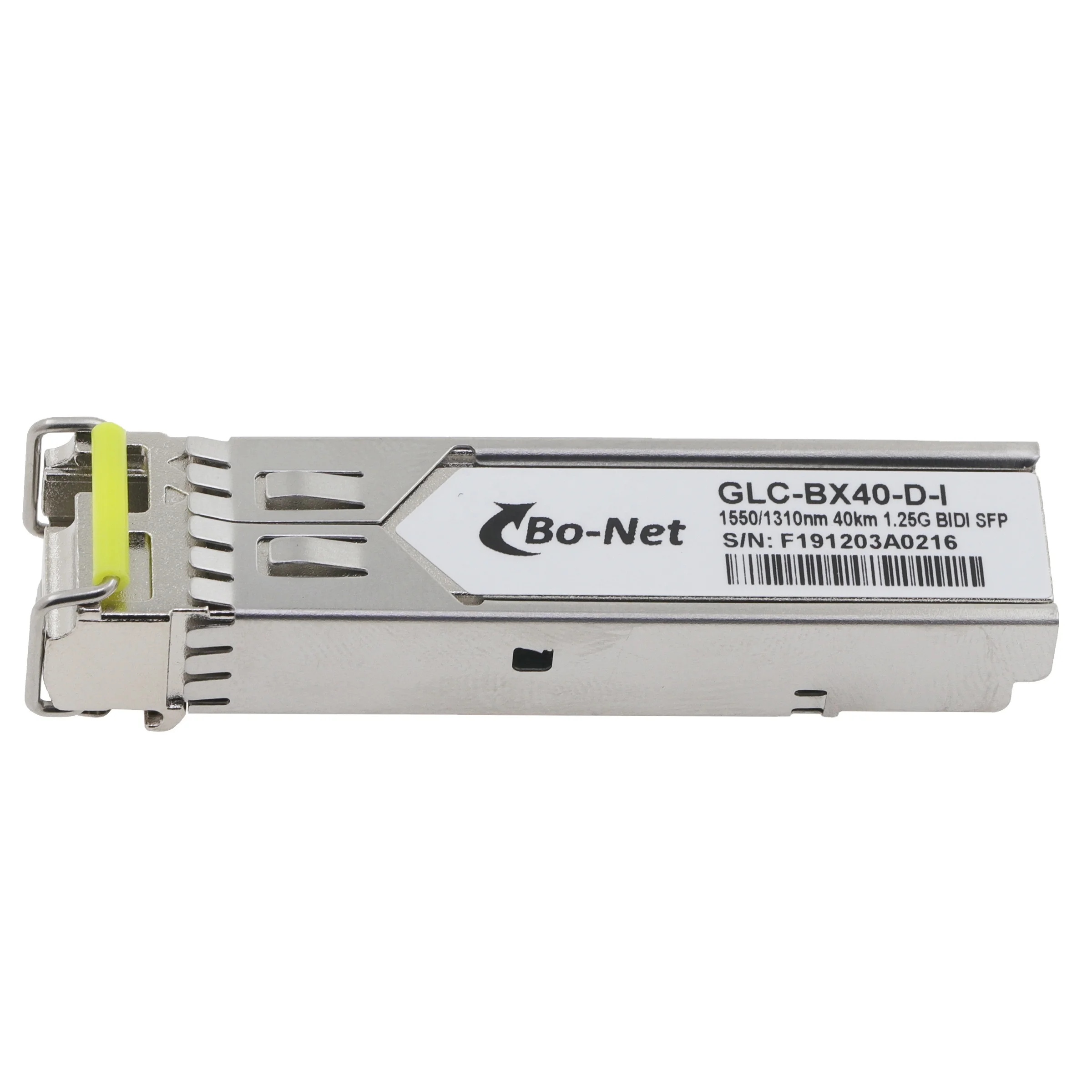 Compatible GLC-BX40-D-I 550/1310nm 40km 1.25G BIDI SFP Single Fiber Optic Transceiver Module
Compatible GLC-BX40-D-I 550/1310nm 40km 1.25G BIDI SFP Single Fiber Optic Transceiver Module