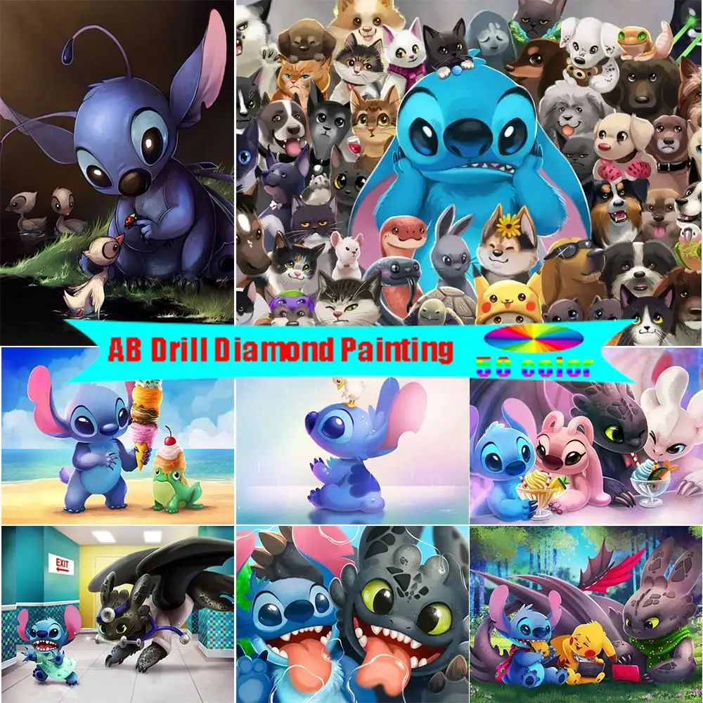 AB Diamond Painting Disney Cross Stitch 5D DIY Cartoon Character Stitch Elf Rhinestone Inlaid Embroidery Decorative Painting
AB Diamond Painting Disney Cross Stitch 5D DIY Cartoon Character Stitch Elf Rhinestone Inlaid Embroidery Decorative Painting