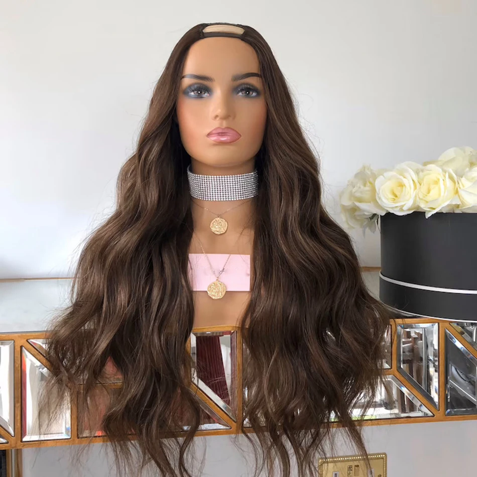 Dark Brown Human Hair U Part Wigs 180 Density Indian Remy Hair Glueless Easy Install Cheap Machine Made Wigs for Black Women
Dark Brown Human Hair U Part Wigs 180 Density Indian Remy Hair Glueless Easy Install Cheap Machine Made Wigs for Black Women