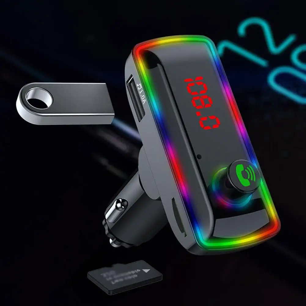 Bluetooth-compatible 5.0 Fm Transmitter Car Kit Mp3 Modulator Player Wireless Handsfree Audio Receiver Fast Charger F11/f12
Bluetooth-compatible 5.0 Fm Transmitter Car Kit Mp3 Modulator Player Wireless Handsfree Audio Receiver Fast Charger F11/f12