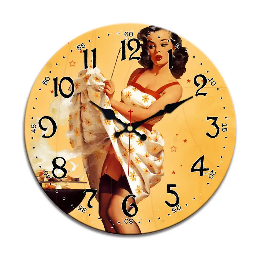 Wall Clock,Silent Non Ticking Quiet Clocks Dress Women Dance Yellow Background Big Arab Numerals Wooden Round Wall Clock
Wall Clock,Silent Non Ticking Quiet Clocks Dress Women Dance Yellow Background Big Arab Numerals Wooden Round Wall Clock