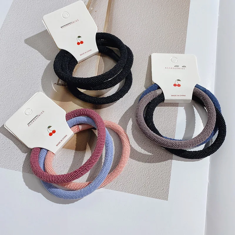 3pieces/set Hair Ties Basic Thick Hair Circle Simple Versatile High Stretch Hair Band Set Elastic Hair Bands Can Wholesale
3pieces/set Hair Ties Basic Thick Hair Circle Simple Versatile High Stretch Hair Band Set Elastic Hair Bands Can Wholesale