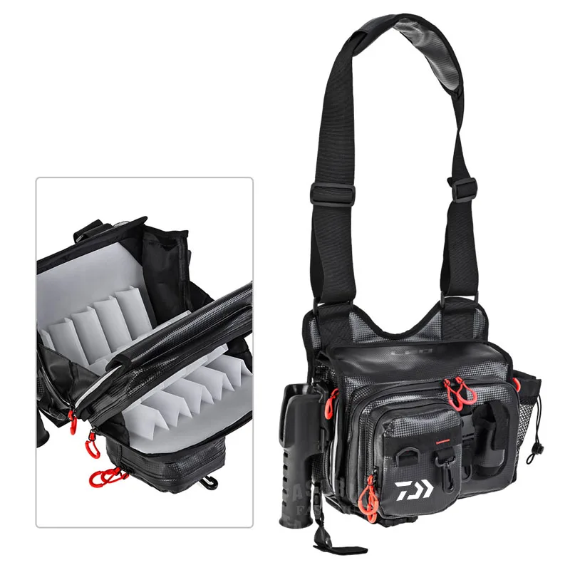 Daiwa Multifunctional Men Outdoor Fishing Tackle Bag Accessories Shoulder Crossbody Bag Fishing Reel Large Capacity Fishing Bag
Daiwa Multifunctional Men Outdoor Fishing Tackle Bag Accessories Shoulder Crossbody Bag Fishing Reel Large Capacity Fishing Bag