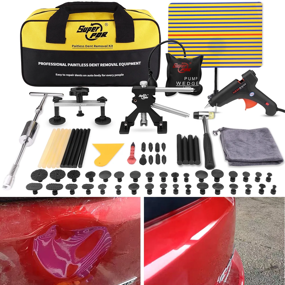 Super PDR Paintless Dent Removal Hand Tools Car Dent Repair Kits Auto Body Dent Damage Repair Tools Metal Puller For Car Dents
Super PDR Paintless Dent Removal Hand Tools Car Dent Repair Kits Auto Body Dent Damage Repair Tools Metal Puller For Car Dents