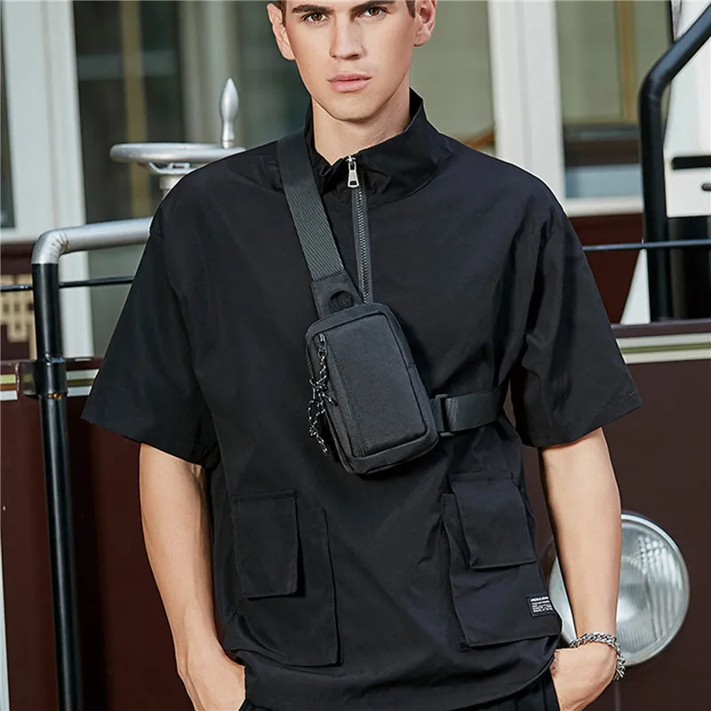 

Сумка на плечо мужская из ткани Оксфорд, роскошная модная нагрудная сумочка-слинг через плечо, повседневный дорожный чемоданчик для телефона, 2022