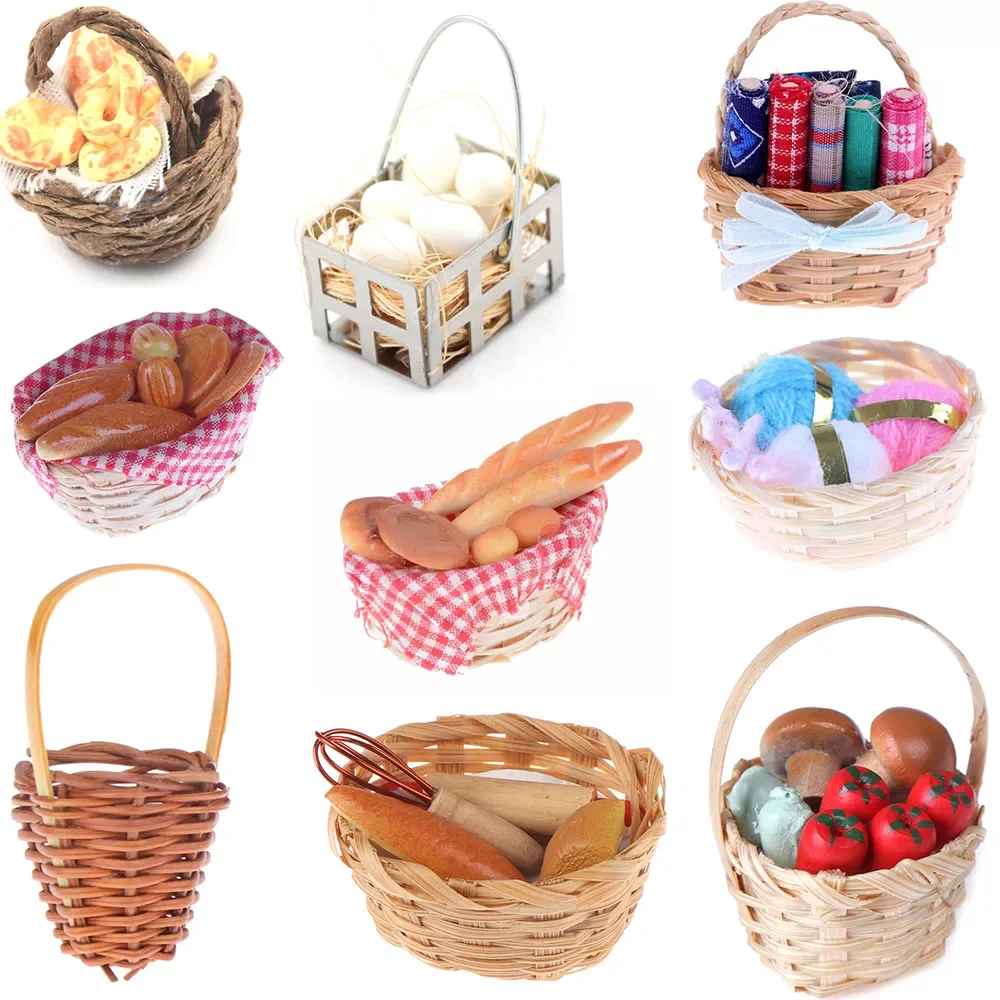 Trash Cans Bath Fruit Bamboo Bread Toast hot dog Egg Sewing Tools Weaving Storage Basket Dollhouse Furniture Toys
Trash Cans Bath Fruit Bamboo Bread Toast hot dog Egg Sewing Tools Weaving Storage Basket Dollhouse Furniture Toys
