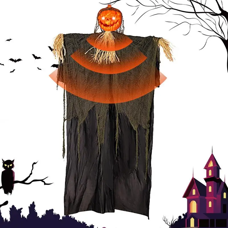 Motion Sensor Halloween Hanging Ghost Pumpkin With Ghost Sound Glowing Eyes Terror Skull Ghost House Halloween Decoration
Motion Sensor Halloween Hanging Ghost Pumpkin With Ghost Sound Glowing Eyes Terror Skull Ghost House Halloween Decoration