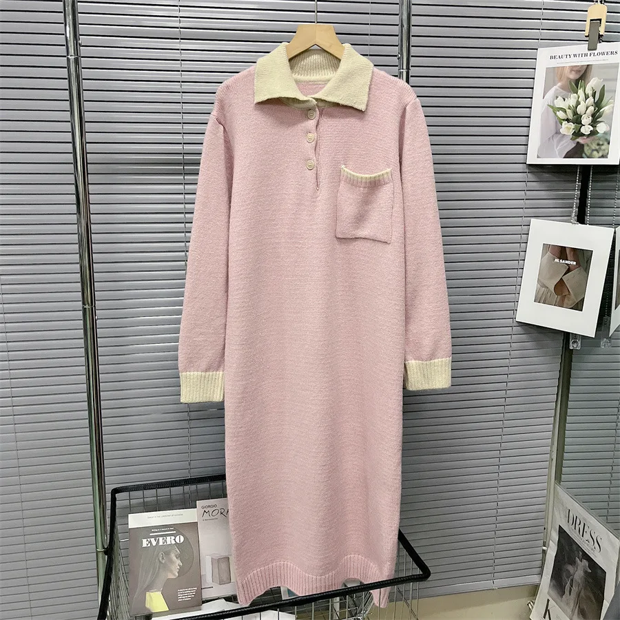 SuperAen Korean Fashion High-grade Winter Knitted Dress for Women's Commute In Autumn and Winter Sweater Long Dress
SuperAen Korean Fashion High-grade Winter Knitted Dress for Women's Commute In Autumn and Winter Sweater Long Dress