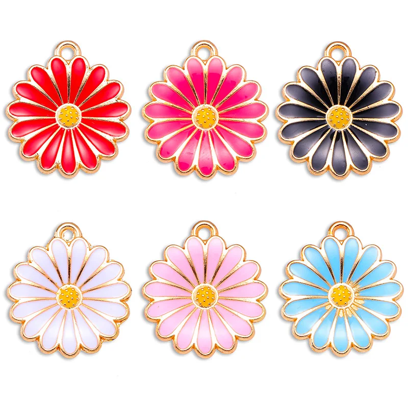 20Pcs 21*19MM Multicolor Daisy Flower Necklace Charms for Jewelry Making Bracelet Earring Phone Charm DIY Handmade Accessories
20Pcs 21*19MM Multicolor Daisy Flower Necklace Charms for Jewelry Making Bracelet Earring Phone Charm DIY Handmade Accessories