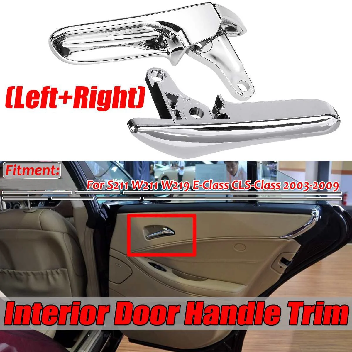 Хромированная внутренняя фреза дверная ручка для Mercedes Benz E CLS Class S211 W211 W219 2003-2009 пара
Хромированная внутренняя фреза дверная ручка для Mercedes Benz E CLS Class S211 W211 W219 2003-2009 пара
