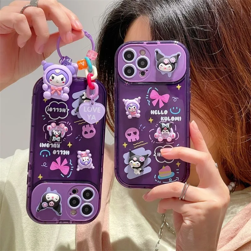 Kuromi Bracket Mirror Charm Figure Phone Case For Iphone 11 12 13 14 Pro Max X Xs Xr Plus SE 2020 Soft glue
Kuromi Bracket Mirror Charm Figure Phone Case For Iphone 11 12 13 14 Pro Max X Xs Xr Plus SE 2020 Soft glue