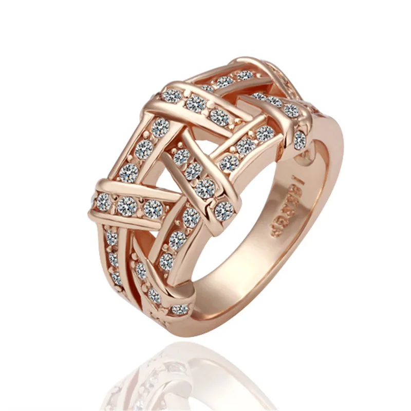 Classic Hollow Out Twist Ladies Ring Mirco Paved Crystal Rhinestone Zircon for Women Party Wedding Engagement Jewelry
Classic Hollow Out Twist Ladies Ring Mirco Paved Crystal Rhinestone Zircon for Women Party Wedding Engagement Jewelry