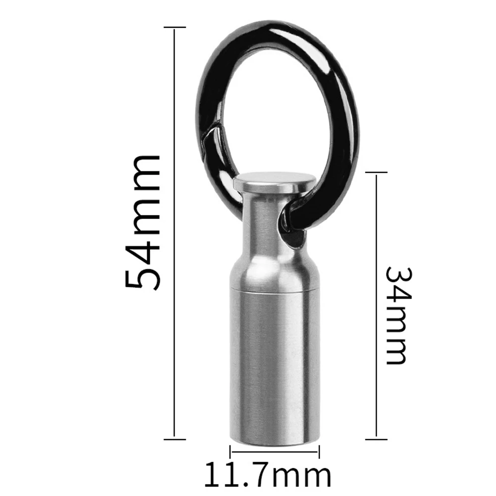 Titanium Alloy Keychain Fob Travel Pocket Lightweight O-ring Gasket Organizer Pill Holder Case Camping Supplies
Titanium Alloy Keychain Fob Travel Pocket Lightweight O-ring Gasket Organizer Pill Holder Case Camping Supplies