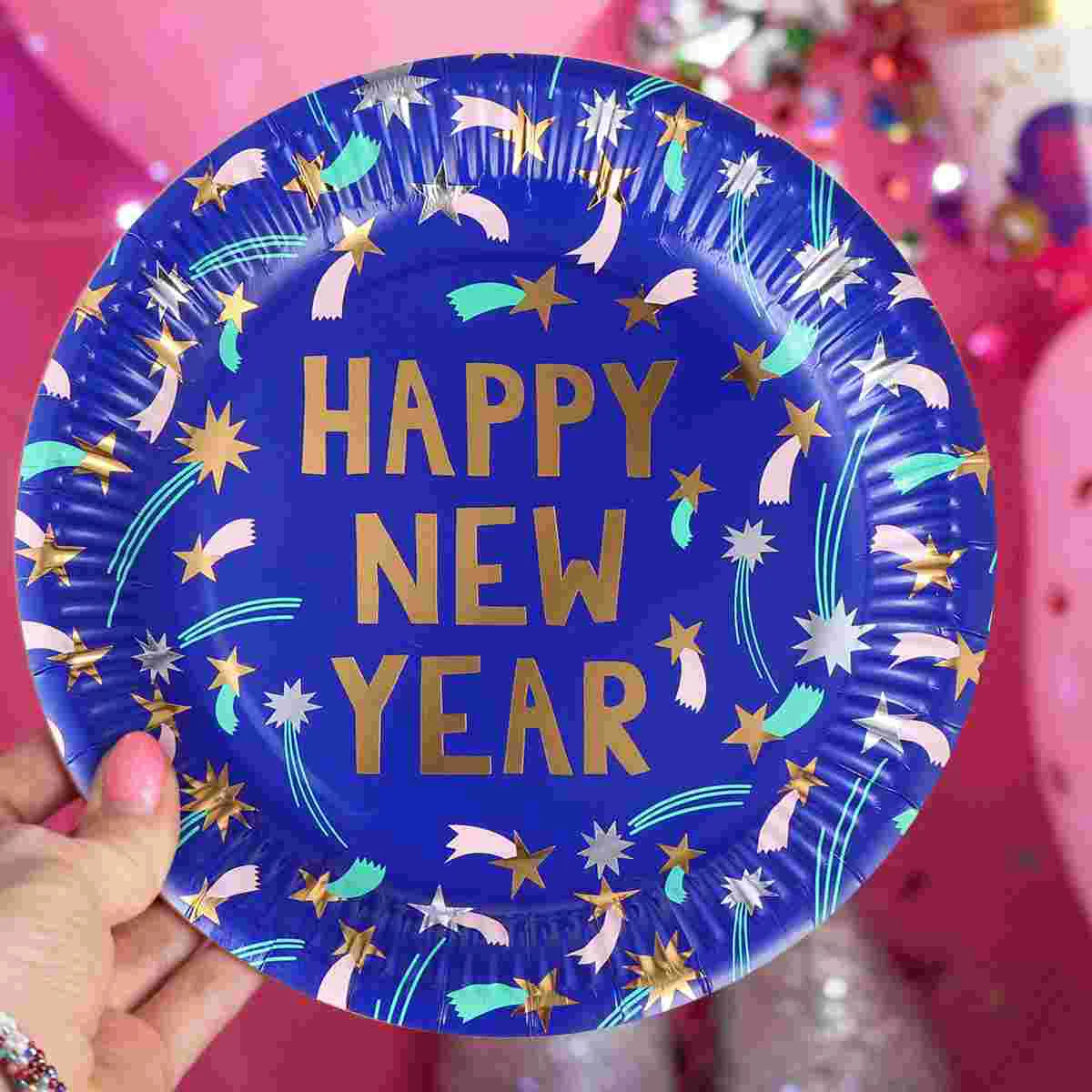 Plates New Year Party Plate Paper Disposable Christmas Supplies Fruit Serving Set Dinnerware S Flatware Buffet Dessert Dish
Plates New Year Party Plate Paper Disposable Christmas Supplies Fruit Serving Set Dinnerware S Flatware Buffet Dessert Dish