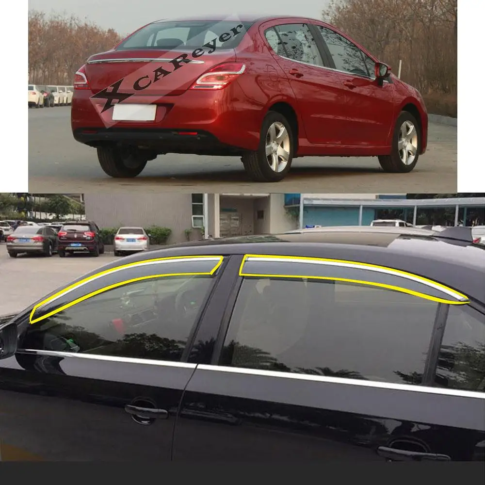 Car Body Styling Sticker Plastic Window Glass Wind Visor Rain/Sun Guard Vent Parts Protector For Peugeot 308 2011-2015
Car Body Styling Sticker Plastic Window Glass Wind Visor Rain/Sun Guard Vent Parts Protector For Peugeot 308 2011-2015