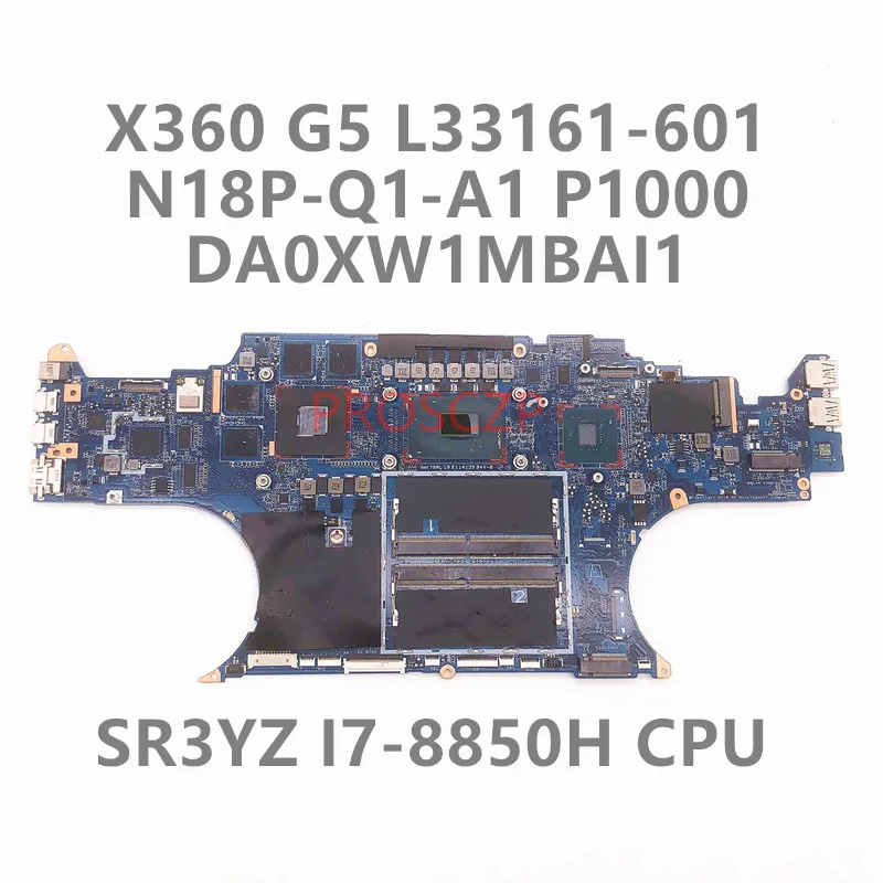 L33161-001 L33161-501 L33161-601 For HP ZBOOK X360 G5 Laptop Motherboard DA0XW1MBAI1 With I7-8850H CPU P1000 100% Full Tested OK
L33161-001 L33161-501 L33161-601 For HP ZBOOK X360 G5 Laptop Motherboard DA0XW1MBAI1 With I7-8850H CPU P1000 100% Full Tested OK