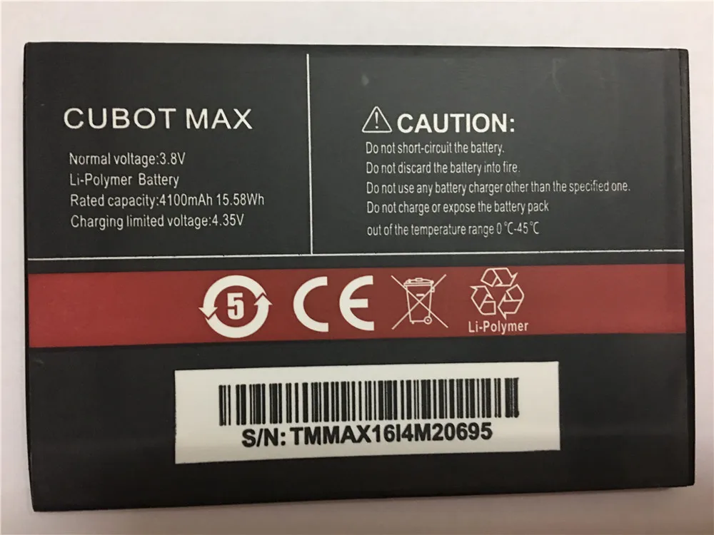 Новинка 100%, аккумулятор CUBOT MAX 4100 мАч, запасная батарея для смартфона CUBOT MAX
Новинка 100%, аккумулятор CUBOT MAX 4100 мАч, запасная батарея для смартфона CUBOT MAX