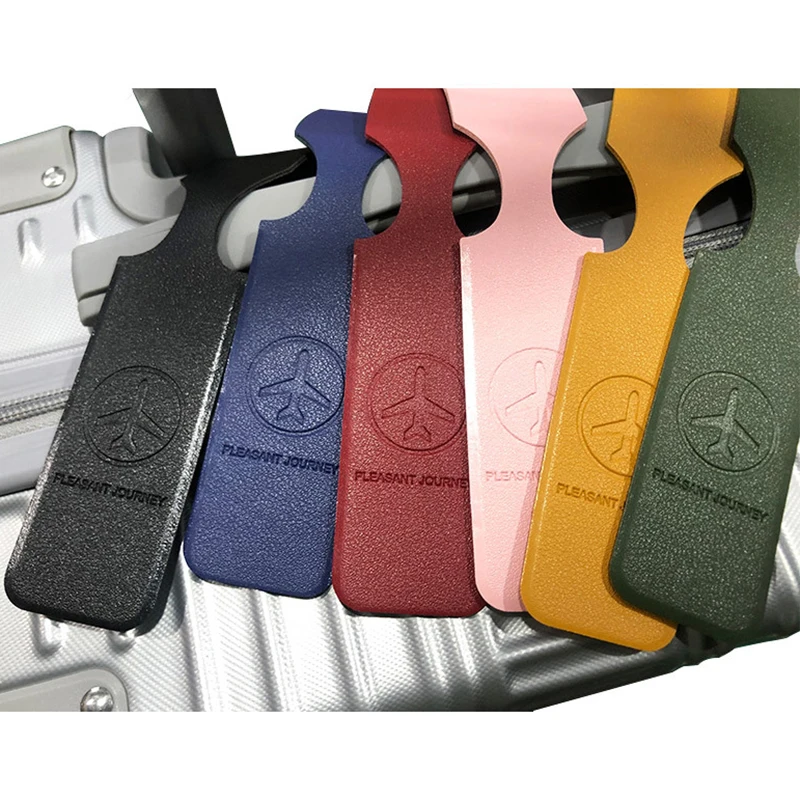 1PC PU Leather Luggage Tag Portable Suitcase Identifier Label Baggage Boarding Bag Tag Name ID Address Holder Travel Accessories
1PC PU Leather Luggage Tag Portable Suitcase Identifier Label Baggage Boarding Bag Tag Name ID Address Holder Travel Accessories