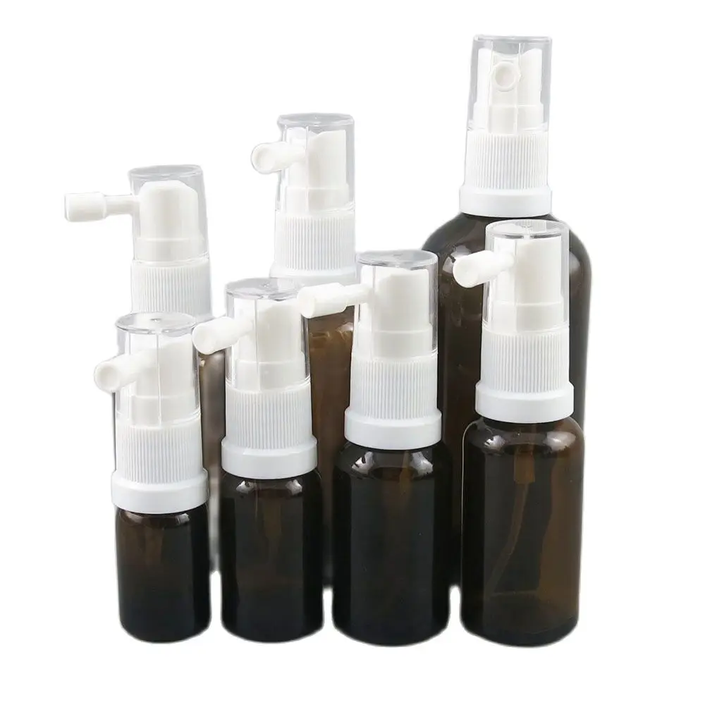 Hot Sale!! 15pcs/lot Amber Glass Nasal Mist Spray Bottles with nose Sprayer Refillable durable Sample Packaging
Hot Sale!! 15pcs/lot Amber Glass Nasal Mist Spray Bottles with nose Sprayer Refillable durable Sample Packaging