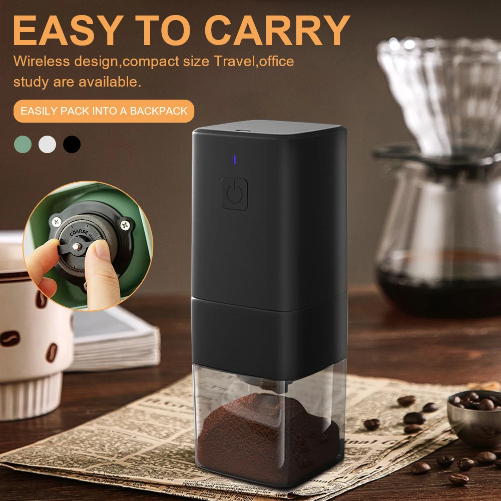 Portable Electric Coffee Bean Grinder Adjustable Coffee Bean Grinding Machine Auto Stop USB Charging Bean Mill Coffee Appliance
Portable Electric Coffee Bean Grinder Adjustable Coffee Bean Grinding Machine Auto Stop USB Charging Bean Mill Coffee Appliance