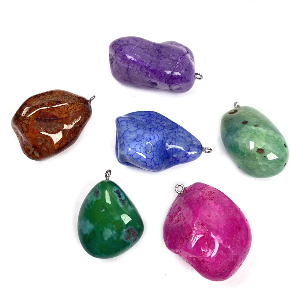 Natural Semi-precious Stones Irregular Shaped Agate Boutique Pendant Making DIY Fashion Charm Necklace Jewelry Gift
Natural Semi-precious Stones Irregular Shaped Agate Boutique Pendant Making DIY Fashion Charm Necklace Jewelry Gift