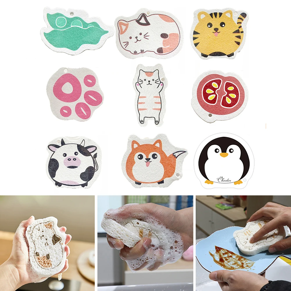 Non-stick Cartoon Wood Pulp Cotton Sponge Compressed Magic Oil Multifunction Household Kitchen Rag Towel Roll Dishwashing Sponge
Non-stick Cartoon Wood Pulp Cotton Sponge Compressed Magic Oil Multifunction Household Kitchen Rag Towel Roll Dishwashing Sponge