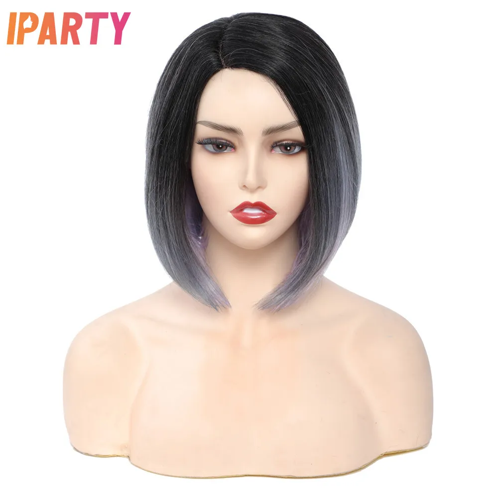 Iparty 12-дюймовые черные женские синтетические парики, высокие светильник-фиолетовые белые цвета, боковая часть, парик Боб, разные цвета на выб...
Iparty 12-дюймовые черные женские синтетические парики, высокие светильник-фиолетовые белые цвета, боковая часть, парик Боб, разные цвета на выб...