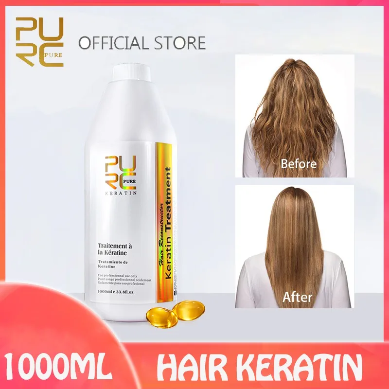 PURC 8% Brazilian keratin Treatment Smooth Hair Straightening Hair Repair Frizz Hair Care (1000ml)
PURC 8% Brazilian keratin Treatment Smooth Hair Straightening Hair Repair Frizz Hair Care (1000ml)