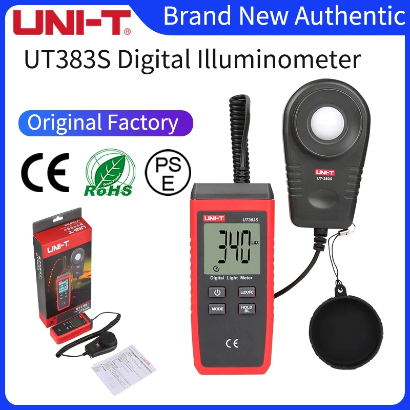 Цифровой измеритель освещенности Uni-t Lux Meters 199900Lux UT383S, Измерительный диапазон/разрешение 1Lux
Цифровой измеритель освещенности Uni-t Lux Meters 199900Lux UT383S, Измерительный диапазон/разрешение 1Lux